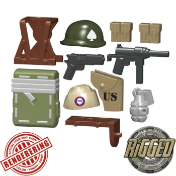 Custom BrickForge Set US Paratrooper for LEGO ® figures